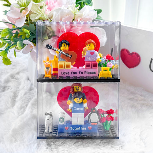 ersonalized Custom Couple Mini Brick Figures | Romantic Gift Set