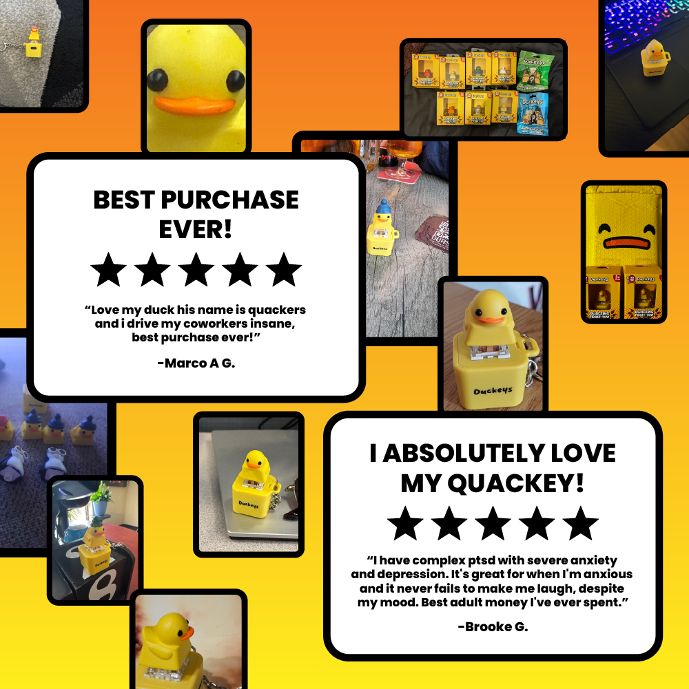 Fun Quacking Fidget Toy | Anti-Anxiety Sensory Toy