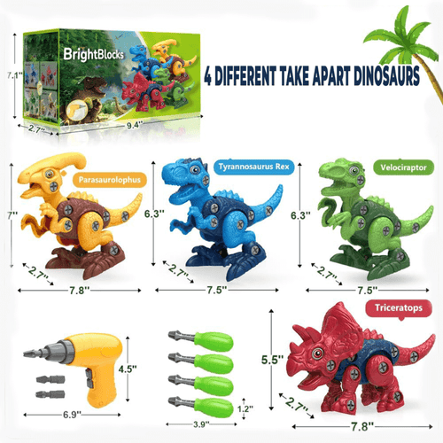 Dinosaur Building Toy Set | Kids Educational Blocks